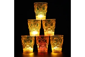 4PCS/Set Halloween Wine Glass Decorative Supplies Indoor Decoration for Party Event Ornament Wholesale