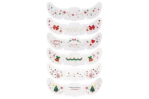 Christmas Eco-Friendly Paper Waterproof Fashionable Children's Tattoo Stickers Party Makeup with Gilded Freckle Face Designs