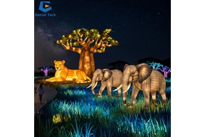 Turnkey Wildlife Lantern Festival Installations with Global Light Installation Services for Zoos Park and Cultural Tourism Parks