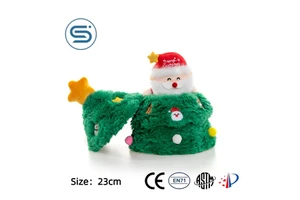 In Stock Cute Christmas Series Doll Santa Claus Elk Plush Toy Christmas Tree Deer Toys Ornaments For New Year Holiday Gift