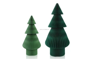 Green Large Size Christmas Decoration Holiday Party Supplies Christmas Ornaments Paper Window Display for Home Decor