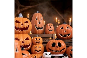 Customized Size Wholesale Craft Decor Indoor Home Bulk Party Supply Halloween Jack-o'-lantern Light