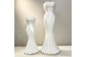 Wedding Decoration Vases For Flowers,White Big Floor Vase For Home Decor,Angel Floor Vase, Flower Vase