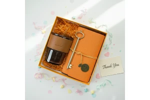 HBC Custom Christmas Notebook Straw Cup Custom Wedding, Birthday & Event Favors Beautiful Holiday Gift Set