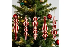 LINGKAI Christmas Paper Honeycomb Hanging Ornaments for Xmas Holiday & Party Festival Home Decorations