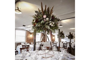 KCFB-401 Ideas Event Decorative Wedding Table Centerpiece Greenery Artificial Pampas Rose Flower Arrangement