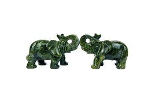 New Arrival Bulk Crafts Natural Xiuyan Green Crystal Hand Carved Eco-Friendly Polished Image Mascot Halloween Decoration