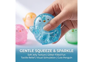 Squeeze Soft TPR Material Penguin Stress Relief Squishy Toy for Children-Gift & Party Favor
