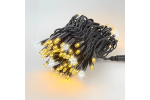 Tree Decorations Outdoor IP67 Waterproof Rubber Cable Heavy Duty Twinkle Warm Lights for Garden Christmas LED String Lights