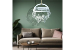 DAMAI Gold Acrylic Wall Hanging Ramadan and Eid Decoration Festival Culture Home Decorations for 2025 Eid and Mubarak