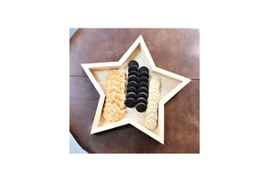 Party Supplies Star Trays with Ramadan Wooden Handicrafts Ornaments for Holiday Gifts items hot selling