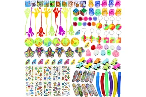 140 PCS Eco Friendly Plastic Assortment Prizes Birthday Party Favors Fun Toys for Kids Pinata