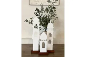 RR ENTERPRISES RR202513429 Wooden Decorative Item for Shelf Display India Origin Ramadan Supplies