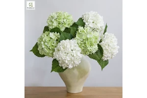 High Quality Artificial Latex Hydrangea Flower Real Touch For Party Hotel Wedding Table Decorative Flowers Blue White Pink