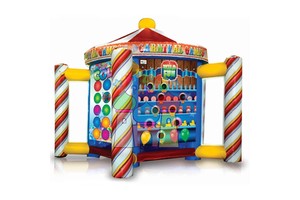 Outdoor Party Game Multi 5-in-1 Carnival Games Inflatable Carnival Midway Dartboard Toss Game