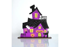 Creative Halloween Pumpkin Decoration Hot & Fun Wooden Crafts for Party Decorations Halloween Atmosphere Decorative Accessories