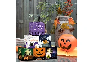 New Halloween Theme Party Favors Paper Box Candy Snacks Party Decoration Colorful Box Party Supplies