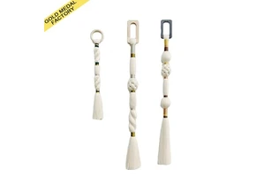 Factory Wholesale Handmade Popular Christmas Tree Decorations Macrame High Quality Home Restaurant Decoration Art for