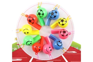 Cheering Party Gathering Promotional Smile Face Whistles Plastic Party Favors for School Events Festivals & Corporate Giveaways