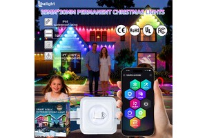 Wholesale OEM ODM High Quality APP 35mm DC24V/36V RGB IP68 Outdoor Permanent Track Eaves Christmas Led Lights