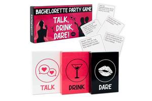 3-in-1 Game to Celebrate the Bride to Be Fun Drinking Games and Dares for Girls Night Out Party Supplies