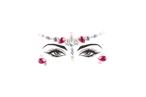 YESCOM Masquerade Face Decoration DIY Jewelry Resin Rhinestone Festival Party Temporary Tattoo Customized Fashion Face for Women