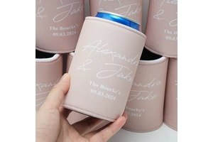 Custom Logo Neoprene Sublimation 12oz Beer Can Sleeve With Logo Wedding Blank Beer Can Stubby Coolers