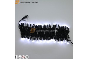 Outdoor Christmas Holiday Lighting Decoration White With Flashing Led String Lights