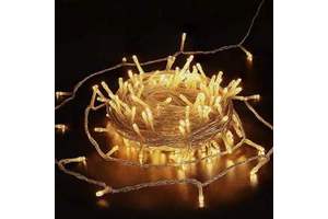LED Christmas Lights 100M IP44 Rechargeable AC Curtain Decor