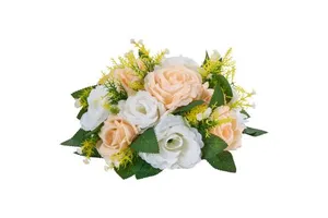 For White Roses 10 PCS 9.5-Inch Diameter Artificial Flower Balls Arrangement Wedding Table Centerpieces