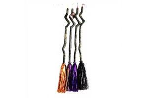 Witch Magic Broom Halloween Decoration Beweglich for Children Toy Kids Decoration Party Supplies Wholesale