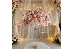 Wholesale Pink White 50 60cm Artificial Silk High Quality Wedding Flower Ball Table Centerpiece Decoration Floral Ball for Event