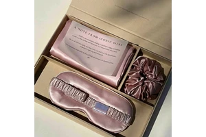 22 Momme 6A Grade 100% Mulberry Silk Pillowcase Custom Pure Silk Pillow Case Gift Set With Silk Eye Mask
