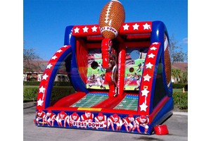 Carnival Party Playing Games Quarterback Soccer Toss the First Down Inflatable Football goal Sport Games