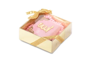 Pink Mini Quran Gift Set with Scented Tasbeh Rosary Tasbih Ramadan Eid Party Wedding Favors Muslim Coran Gifts