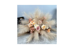 Cheap Price Artificial Flower Decoration Wedding Pampas Grass Flower Wedding Table Centerpiece Boho Wedding Flower