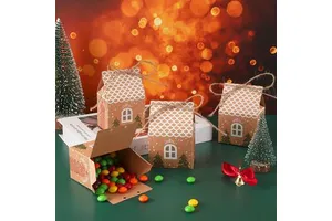 36 Piece Mini Christmas Party Favor Boxes Gift Bags Small Xmas Treats Stocking Stuffers for Parties