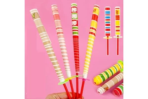 Funny Retractable Magic Paper Wand Toys Boys Girls Birthday Party Guest Gifts Souvenir Pinata Filler Kids Rave Party Favors