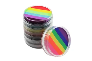 30g Water Activated Face Paint Multi-layer Face And Body Painting Rainbow Split Cake Body Art Face Painting For Party