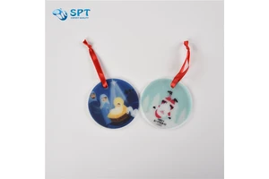 Custom Christmas Glass Ornament for Home Decoration Handcrafted Hanging Item for Festive Season