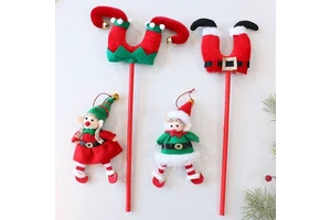 China Factory Supply Christmas Ornaments for Trees and House Decoration Santa's Legs and Clown's Legs Christmas Ornament Gifts