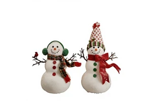 Eco Friendly Handicraft Polyester Christmas Snowman Ornaments Customized Size Nanshen Brand BSCI Certified OEM/ODM Acceptable