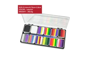 Halloween Face Paint Kit for Party Fancy Makeup Water-Soluble Body Art Painting Water-Based Paints