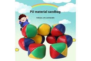 Factory Supply 6.5CM PVC Leather Sandbag Ball for Party Novelties and Games
