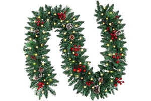 Christmas Glowing Vine Decorations - Christmas Ornaments - Used for Fireplace and Staircase Decoration
