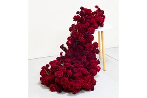 Luckygoods LFB2588-4 Factory Direct Flower Runner Flowers for Decoration Wedding Artificial Centerpieces for Wedding Table