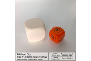 DIY Dice Party Event Game Supplies Gifts Intelligence Games PU Material Square Dice Low Noise Toy Waterproof Non-Toxic Portable