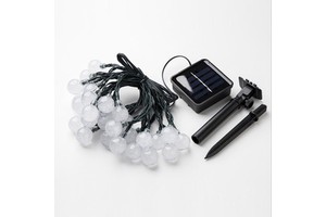 6.5M 30Leds Solar String Lights Globe Crystal Balls Waterproof Fairy Lights Decorative for Christmas Tree/Garden