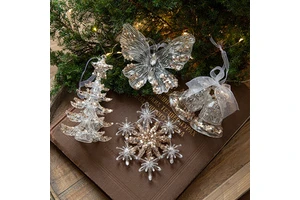 Latest Design Household Christmas Ornaments Plastic Hanging Christmas Tree Decoration Pendant 15x5cm High Quality Factory