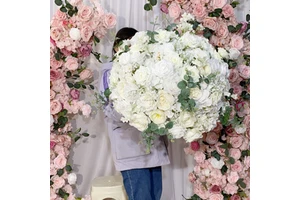 Wedding Decoration Event Party Supplies Wedding Table Centerpieces Flower Ball White Rose Silk Flower